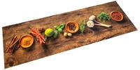 vidaXL K&uuml;chenteppich Waschbar Gew&uuml;rze 60x300 cm Samt