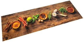 vidaXL Küchenteppich Waschbar Gewürze 60x300cm Samt (4005607)