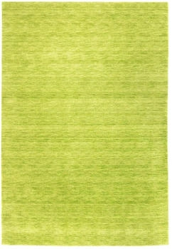 MorgenLand Gabbeh Teppich - Indus - Uni - lindengrün - 90x60 cm