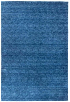 MorgenLand Gabbeh Teppich - Indus - Uni - blau - 300x200 cm