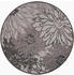 Sanat Hali Outdoor FLORAL grau 150x150 cm