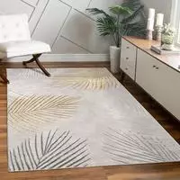 Paco Home Teppich "Tuana 218" rechteckig 15 mm H&ouml;he Kurzflor, modernes Bl&auml;tter