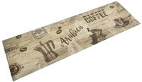 vidaXL K&uuml;chenteppich Waschbar Kaffee Braun 45x150 cm Samt