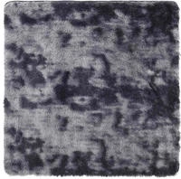 vidaXL Teppich Shaggy Hochflor NAVARRA Dunkelgrau 200x200 cm Polyester