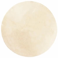 vidaXL Teppich HUARTE Kurzflor Weich und Waschbar Creme &Oslash; 100 cm
