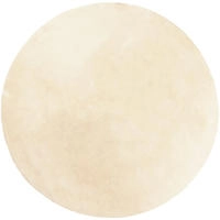 vidaXL Teppich HUARTE Kurzflor Weich und Waschbar Creme &Oslash; 120 cm