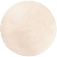 vidaXL Teppich HUARTE Kurzflor Weich und Waschbar Beige &Oslash; 80 cm