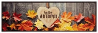 vidaXL K&uuml;chenteppich Waschbar Herbst 60x180 cm Samt