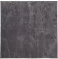 vidaXL Teppich HUARTE Kurzflor Weich und Waschbar Anthrazit 120x120 cm