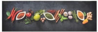 vidaXL K&uuml;chenteppich Waschbar Gew&uuml;rze 60x180 cm Samt
