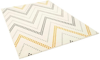 Pergamon. Teppich Modern Trendline Zick Zack Creme 80x150cm