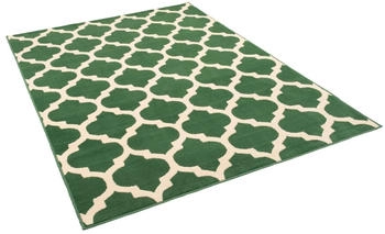 Pergamon. Teppich Modern Trendline Fliesenoptik Grün 80x150cm