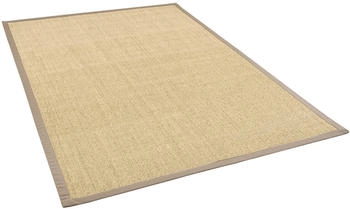 Pergamon. Sisalteppich Natura Klassisch mit Bordüre Creme Taupe 150x150cm