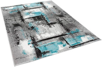 Pergamon. Designer Teppich Samba Modern Urban Grau Türkis 190x280cm