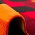 Pergamon. Designer Teppich Brilliant Karo Rot Orange 160x230cm