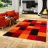 Pergamon. Designer Teppich Brilliant Karo Rot Orange 160x230cm