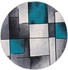 Pergamon. Designer Teppich Brilliant Fantasy rund 120cm blau