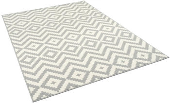 Pergamon. Teppich Modern Trendline Rauten Grau 140x200cm
