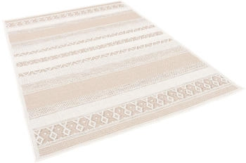 Pergamon. In & Outdoor Teppich Flachgewebe Ottawa Stripes Beige 80x150cm