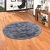 Pergamon. Luxus Designer Teppich Roma 120cm Rund anthrazit