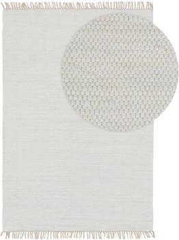 Benuta Teppich Tom Wei&szlig; 80 x 150 cm