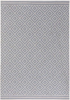 Benuta In & Outdoor Teppich Metro Geometrisch Blau 140 x 200 cm