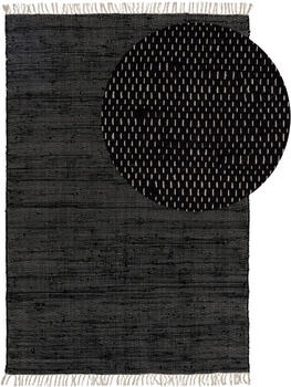 Benuta Teppich Tom Schwarz 80 x 150 cm