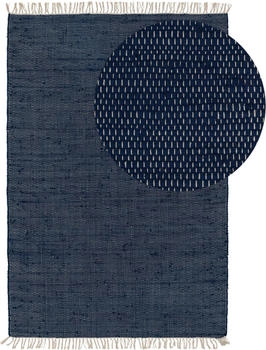 Benuta Teppich Tom Dunkelblau 60 x 100 cm