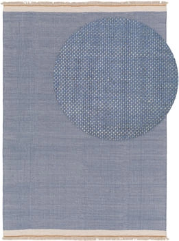 Benuta Wollteppich Karla 160 x 230 cm blau