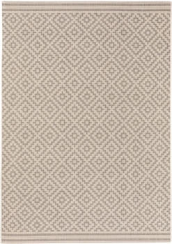 Benuta In & Outdoor Teppich Metro Geometrisch Grau 80 x 150 cm