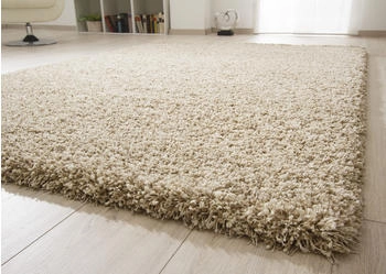 Steffensmeier Hochflor Teppich Twilight creme meliert 160x160 cm