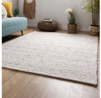 Steffensmeier Handweb Teppich Kos Natur Dunkel 240x240 cm