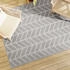 vidaXL Outdoor-Teppich ARAKIL Hellgrau und Weiß PP (368543)