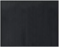 vidaXL Teppich Rechteckig Schwarz 80x100 cm Bambus