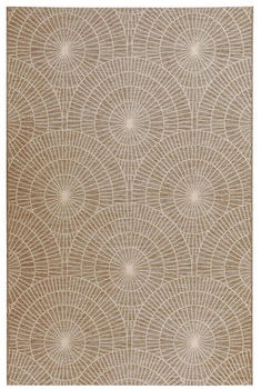 Steffensmeier In- und Outdoorteppich Nyland - Kreise beige 240x290 cm