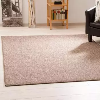 Steffensmeier Kurzflor Teppich Meddon XL braun 80x150 cm