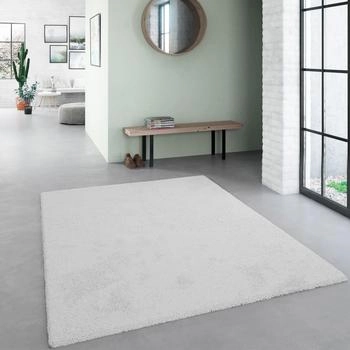 Steffensmeier Hochflor Teppich Sevilla Hellgrau 160x230 cm