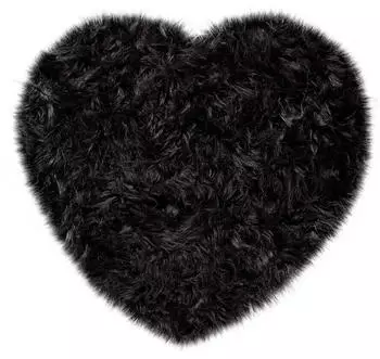Paco Home Fellteppich Playa 960 (80x75cm) schwarz