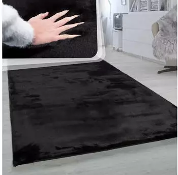 Paco Home Fellteppich Rabbit 780 (150x170cm) schwarz