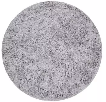 Paco Home Hochflor-Teppich Silky 591 (&Oslash;:160cm) silber (silberfarben)