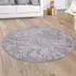 Paco Home Hochflor-Teppich Silky 591 (Ø:160cm) silber (silberfarben)