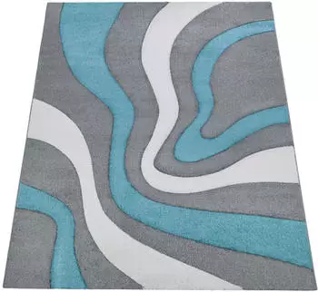 Paco Home Teppich Diamond 760 (160x230cm) blau (t&uuml;rkis)