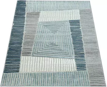 Paco Home Teppich Stilo 850 (60x100cm) blau