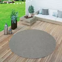 Paco Home Teppich "Timber 125" rund 4 mm H&ouml;he Flachgewebe, Sisal Optik, In- und