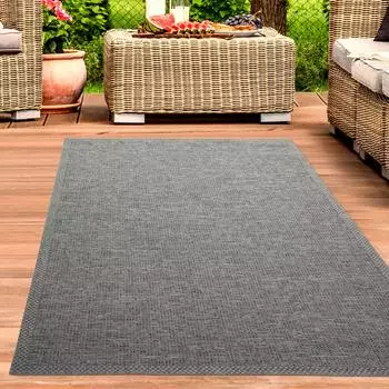Carpetia Indoor & Outdoor Teppich Sisal Optik grau 200x280 cm