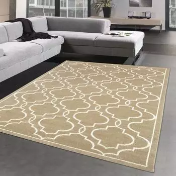 Carpetia Orienttepich mit schönen Mustern In- & Outdoor in beige 160x230 cm