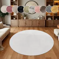 Paco Home Fellteppich "Kunstfell Soft 380" rund 14 mm H&ouml;he Langflor, Kuschelteppich