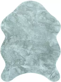 Paco Home Fellteppich Pelt 640 (80x120cm) blau (t&uuml;rkis)