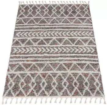 Paco Home Hochflor-Teppich Monza 653 (120x160cm) bunt (mehrfarbig)