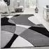 Paco Home Teppich Diamond 664 (160x230cm) schwarz (schwarz, weiß)
